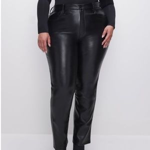 Good American Good Icon Faux Leather Pants